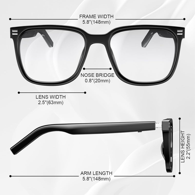 LVTEL Smart Glasses - Anti Blue Light & Photochromic Bluetooth Sunglasses, UV Protection, Hands-Free Calls & Audio, Voice Assistant for Men/Women - Image 2